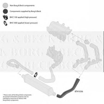 BORG & BECK bth1036 -  Трубка нагнетаемого воздуха